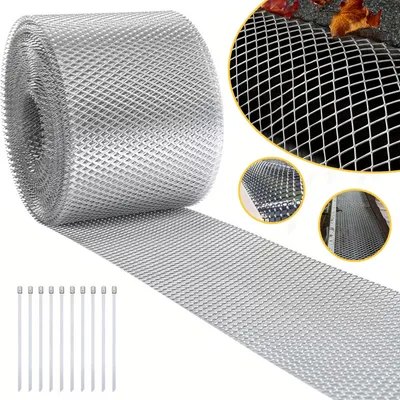 Produktbild von Aluminium‑Dachrinnenschutz Gitterrolle, Dachrinnenabdeckung als Laub‑Filter, für Blätter und Zweige