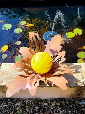 Produktbild von Edelrost Glasblume Waldblüte, gelb