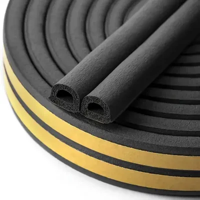 Imagen del producto de Cinta de sellado autoadhesiva - Cinta de espuma - 10 m - Negro - Para puertas y ventanas