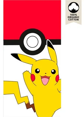 Zdjęcie produktu dla Bawełniany ręcznik plażowy Pokemon Pikachu Pokeball
