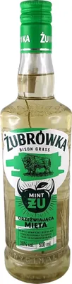 Produktbild von Zubrowka Vodka Bison Grass Minze 30% vol. 0,5L