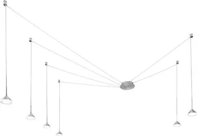 Produktbild von Isabella LED-Pendelleuchte 48W 3000K dimmbar Ø350 cm Satiniertes Aluminium - Integrierter Smart Light Dimmer