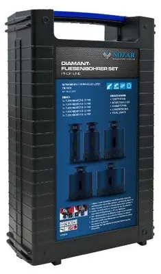 Produktbild von Nozar Diamant-Fliesenbohrerset Profi, 20-68mm, M14, Trocken