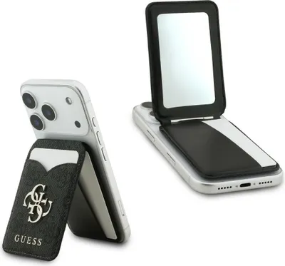 Immagine prodotto di Portacarte con specchio Guess Stand and Mirror MagSafe, nero