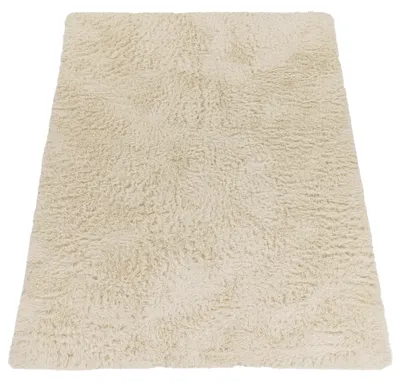 Produktbild von Hochflor Teppich Wohnzimmer Fellteppich Kunstfell Shaggy Flauschig Einfarbig Grösse 160 cm Rund