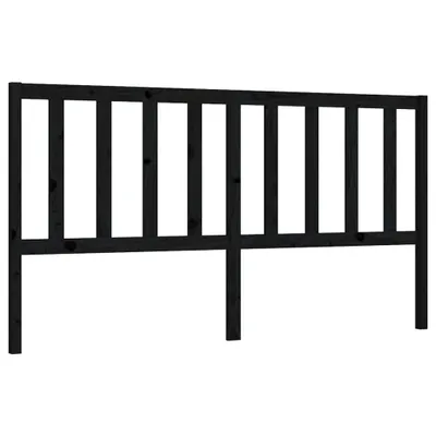 Produktbild von Kopfteil Schwarz 206x4x100 cm Massivholz Kiefer