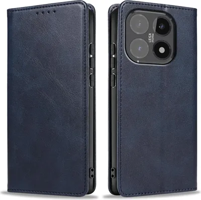 Produktbild von Handyhülle für Xiaomi 15T Kunstleder Flip Cover Hülle Handytasche Case Kartenfach Farbe: Blau