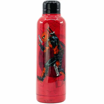 Obrázok produktu pre STOR Butelka stalowa Marvel Deadpool 515ml - Ekologiczna butelka na wodę