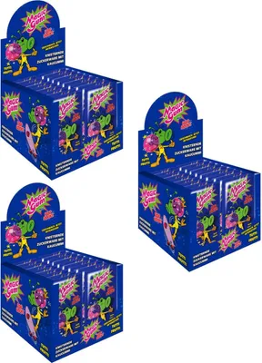 Produktbild von Pop Rocks Magic Gum Tutti Frutti 50Stk. im Display knisternder Kaugummi (3er Pa