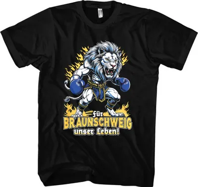 Produktbild von Für Braunschweig unser Leben T-Shirt | Niedersachsen – L / Schwarz