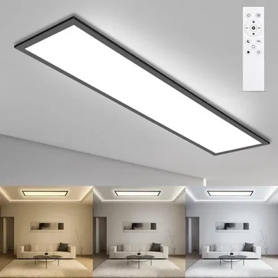 Obrázok produktu pre LED stropné svietidlo, panel 100x25 cm - 30W - Stmievateľné osvetlenie s diaľkovým ovládaním - Moderný dizajn