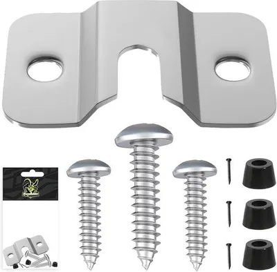 Image de Support pour cible de fléchettes, robuste, kit de montage, métal, noir