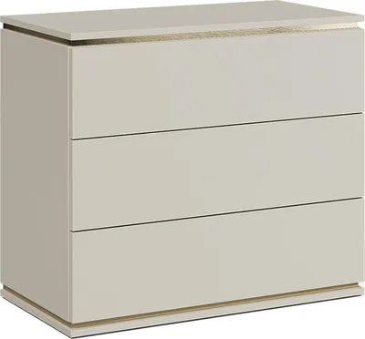 Produktbild von Kommode Vicco Linette Cashmere 80 x 70 cm mit 3 Schubladen, Model 57965
