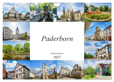 Produktbild von Paderborn Impressionen (Wandkalender 2027 DIN A4 quer), CALVENDO Monatskalender