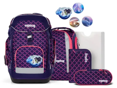 Immagine prodotto di Set zaino scolastico ergobag maxi "Orsetto subacqueo perla"