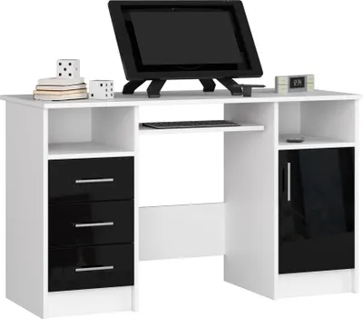 Produktbild von Schreibtisch mit Schubladen | Bürotisch | Tastaturablage