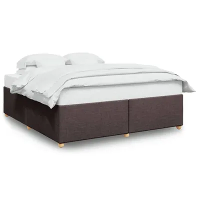 Produktbild von vidaXL Bettgestell ohne Matratze Dunkelbraun 180x200 cm Stoff