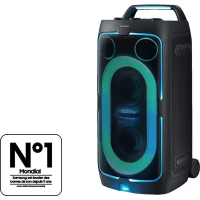 Produktbild von Samsung MX-ST50F, 2.0 Kanäle, Kabellos, AAC, SBC, Party Lautsprecher, Schwarz, IPX4