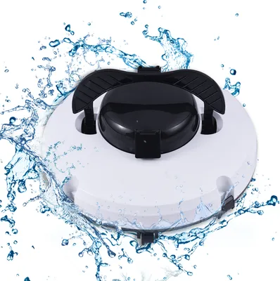Produktbild von Kabelloser Roboter-Poolreiniger, IPX8, wasserdicht, Dual-Motor, starke Saugkraft, selbstparkend, 120 Minuten Laufzeit, automatischer Poolstaubsauger fuer oberirdische, in den Boden eingelassene Schwimmbaeder bis zu 1076 Quadratfuss