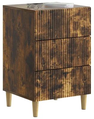 Productafbeelding van Nachtkastje Gerookt eiken 43 x 41 x 66,5 cm Bewerkt hout
