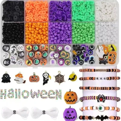 Produktbild von Goaduoynt Halloween Schmuck-Bastelset 2086 Teile DIY Charms