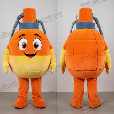 Immagine prodotto di Mascotte MASTICOT Granata Cartoon Arancione Vivace