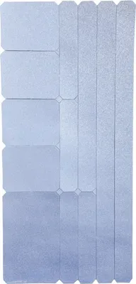 Image de Wowow Autocollants réfléchissants 3M différentes tailles, 8,5 x 18 cm, gris