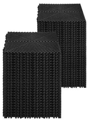 Obrázok produktu pre Odtoková podložka pod sprchu - 12 x 12 palcov - čierna - hrúbka 15,1 mm - plast (PP) - protišmyková