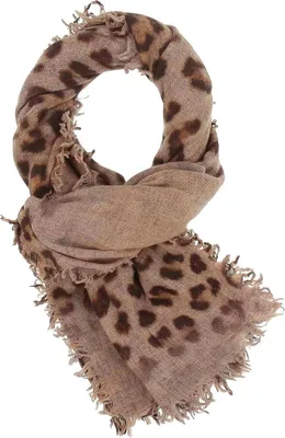 Produktbild von FRAAS Schal Scarf with Animal-Print Chinchilla braun