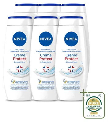 Obrázok produktu pre 6 kusov gélu na umývanie Nivea Protect – 250 ml – balenie s rezervou – 6 kusov