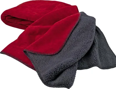 Obrázek produktu pro Heimtexland super silná deka s měkkou sherpa kožešinou Deky do obývacího pokoje 200x150 Deka elegantní Měkká deka na pohovku Nápady na vánoční dárky Typ909 Červená