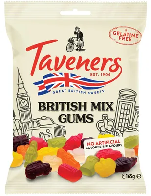 Produktbild von Taveners British Mix Gums 165g