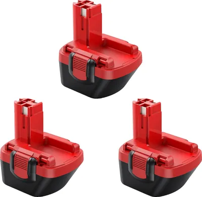 Immagine prodotto di Batteria ricaricabile, capacità 3500mAh, compatibile con i modelli Bosch, confezione da 3 pezzi da 3500mAh