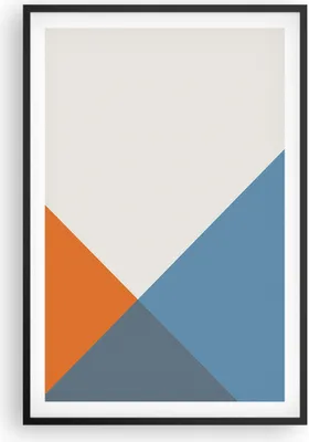 Produktbild von Gerahmtes Poster - Schwarzer Rahmen - Vier die Farben Abstraktion - 61x91,5 cm - Wand Bild - Wanddeko - Wandbilder - Wandposter - Bilderrahmen - Bilder - Kunstdruck - Wandbild - P2BPA61x91-4234