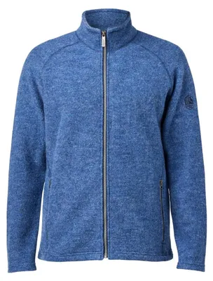Produktbild von Ivanhoe Weste Danny Full Zip für Männer aus gefilzter Wolle - Denim - Blau