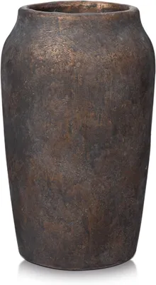 Productafbeelding van Bloemen vaas 23 cm, cement, bruin, woonkamer