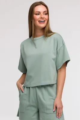 Zdjęcie produktu dla BeWear Koszulka damska z krótkim rękawem Nikotemo B294 miętowa S/M