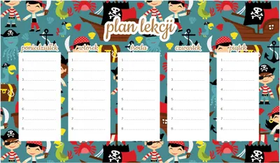 Produktbild von Magnetischer Piraten-Unterrichtsplan 30 x 17,5 cm