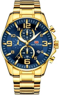 Produktbild von Mini Focus RA-23901 Uhr - Gold/Blau für Herren KP23901
