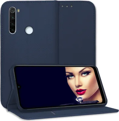 Produktbild von Bookstyle Schutzhülle Klapphülle Schutztasche Etui Cover für Xiaomi Redmi Note 8T (M1908C3J, 6.3'') - Blau