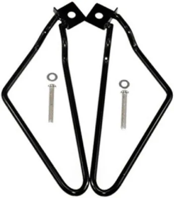 Image de Tiges de selle noires pour motos, lot de 2, support