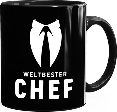Produktbild von Kaffee-Tasse Weltbester Chef Geschenk-Tasse Arbeitsplatz Büro-Tasse MoonWorks® schwarz unisize