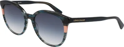 Produktbild von Longchamp LO752S N Textured blue 55/19/140 Damen Sonnenbrillen