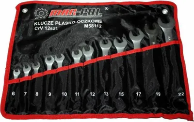 Obrázok produktu pre Kľúče očko vidlicové nástenné 12ks 6 - 22mm 00590
