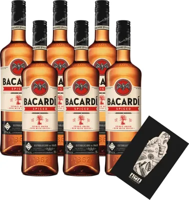 Produktbild von Bacardi 6er Set Spiced Rum 6x 0,7L (35% Vol) Spirit Drink Rum with Spices- [Enthält Sulfite]