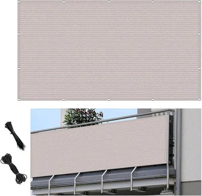 Produktbild von Gartenzaun - Privatschutz - Freie Sicht - Leicht zu Installieren - 90 x 180 cm - Weiß