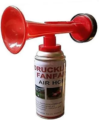 Produktbild von 2 Stück Fanfare Druckluftfanfare Gashupe Hupe Tröte Gashorn Stadion Hupe Air Horn