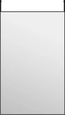 Obrázok produktu pre vidaXL Zrkadlo na dvere čierne 50x80 cm Sklo a hliník