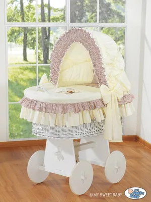 Immagine prodotto di Cesta per lettino con Awising - Culla per bambini - Extra spaziosa e intrecciata a mano in giunco