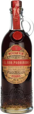 Image de El Ron Prohibido Rum Solera 12 ans d'âge Rhum mexicain | 40 % vol | 0,7 l
